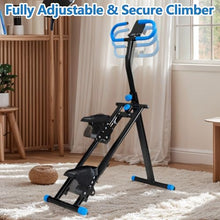 Load image into Gallery viewer, Stair Stepper for Home - Vertical Climber Workout Machine with Stable Frame, Adjustable Handlebar for Full-Body Exercise (Blue)
