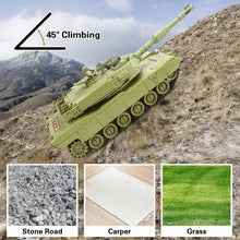 Load image into Gallery viewer, RC Tank, 1/28 Scale Remote Control Battle Tank Set with Sounds/Lights/Battle Game/Life Indicator