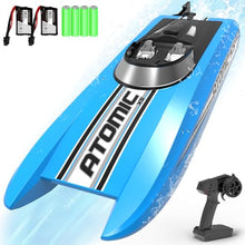 Load image into Gallery viewer, volantexrc Remote Control Boats for Pools and Lakes 20+MPH AtomicXS High Speed RC Boat for Adults (795-5 Blue)