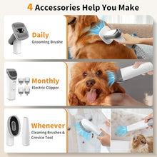 Load image into Gallery viewer, binROC 4-in-1 Dog Grooming Vacuum Kit for Pet Hair Shedding & Home Cleaning
