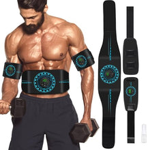 Load image into Gallery viewer, ABS Stimulator Muscle Toner, AB Machine for Abdomen/Arm/Leg, Muscle Stimulator for Muscle Growth, Ab Toning Belt Muscle Stimulator for Men and Women 3 Pack