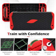 Load image into Gallery viewer, Goplus 3-in-1 Aerobic Step Platform, 600 LBS Adjustable Exercise Stepper with 4-Level Risers-(Red)