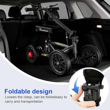 Load image into Gallery viewer, BlessReach 300 Lbs Capacity Foldable All Terrain Knee Scooter Walker - Economical Foot Injury Crutch Alternative - Black
