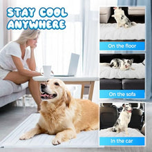 Load image into Gallery viewer, YAUNJI Dog Cooling Eco-Friendly Mat, 2026 New Portable Pet Cooling Pad for Dogs Cats Sleeping Mat for Home Outdoor, Washable Dog Water Bed for Bored Indoor Summer (Blue, Medium)