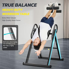 Load image into Gallery viewer, YOLEO Gravity Heavy Duty Inversion Table with Headrest & Adjustable Protective Belt Back Stretcher Machine for Pain Relief Therapy (White)
