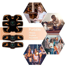 Load image into Gallery viewer, Electronic Muscle Stimulator, Abs Stimulator, EMS Abdominal Muscle Stimulator,Muscle Trainer,USB Rechargeable Gear for Abdomen/Arm/Leg, Ab Stimulator Equipment for Men Women,12 Free Gel Pads