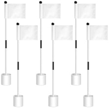 Load image into Gallery viewer, 6 Golf Flagstick Set, Putting Green Flags with Hole Cup, 3ft, Simple