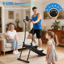 Load image into Gallery viewer, HXD-ERGO Stair Stepper for Home, 6-Level Magnetic Resistance Stepper Machine with Incline Modes & LCD Monitor, 330LBS Capacity Quiet Stair Climber, Steppers for Exercise at Home, Stair Master Workout