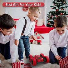 Load image into Gallery viewer, Hamdol RC Stunt Car for Kids Ages 6–12, 360° Rotating Remote Control Car with LED Lights