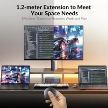 Load image into Gallery viewer, Remote Switch Button EXB01 for iDock C20 (for 2 Laptops)/D23(for 2 PC 3 Monitors), 4ft Extension for Effortless Device Switching