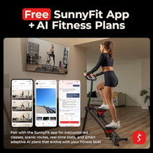 Load image into Gallery viewer, Sunny Health & Fitness Smart Foldable Stair Climber with Balance-Assist Cords - SF-S025005