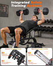 Load image into Gallery viewer, Rendpas Adjustable Dumbbells Set of 2, 1-Sec Adjustable Weights Dumbbells Set, 10 in 1 Dumbbell Set with Anti-Slip Texture Handle, Weight Set For Home Gym Suit both Men and Women