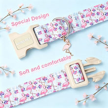 Load image into Gallery viewer, ARING PET Summer Dog Collar, Cute Flamingo Doggy Collars for Puppy Small Medium Large Boy Girl Dogs, for Daily Photos Beach Walking Hiking Picnic-S