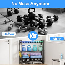 Load image into Gallery viewer, 3 Tier Adjustable Dumbbell Rack - Heavy-Duty 450LB Capacity Weight Storage Stand for Dumbbells (Rack Only)