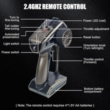 Load image into Gallery viewer, RC Boat for Kids Adults 2.4GHz Remote Control Boats with LED Light for Pool Lakes Water