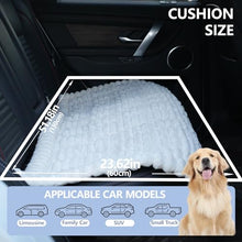 Load image into Gallery viewer, Dog Car Seat Waterproof Bed Cover Non-Slip Car Back Seat Soft and Comfortabl Pet Bed Mat Car Blanket for Travel Backseat Extender Seat Covers Dog Bed for Cars Trucks and SUVs (White Cover 23.6” x 51”)