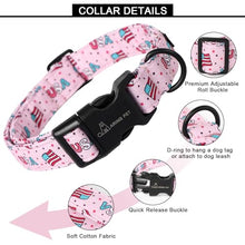 Load image into Gallery viewer, ARING PET 4th of July Collars for Dogs, Fourth of July Pink Patriotic USA Flag Dog Collar for Puppy Small Medium Large Boy Girl Doggy-XS