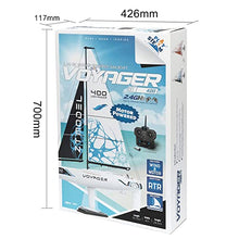 Load image into Gallery viewer, PLAY STEAM Voyager400 2.4GHz RC Motor Powered Sailboat in Red - 26" Tall