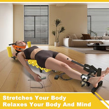 Load image into Gallery viewer, WUGCHDA Electric Alternative Inversion Traction Table, Back Stretcher Traction Table for Spine Stretching, Full Body Traction Machine Bed for Home (Yellow, Electric Small)