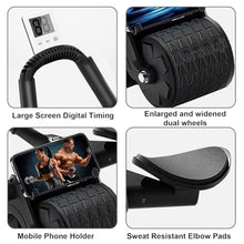 Load image into Gallery viewer, 2026 Upgraded Ab Roller Wheel with Knee Mat &Timer - Automatic Rebound Abdominal Wheel with Elbow Support