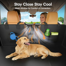 Load image into Gallery viewer, JKLESA Hard Bottom Dog Car Seat Cover, 52"×65", Waterproof PU Leather