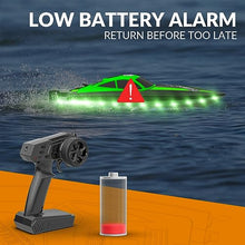 Load image into Gallery viewer, VOLANTEXRC RC Boat 20MPH Fast Remote Control Boat for Adults 2.4Ghz Toy Boats for Pools Green