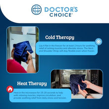 Load image into Gallery viewer, Doctor's Choice Neck and Shoulder Wrap for Hot & Cold Therapy, Flexible Gel Pack for Pain Relief, Reusable Heating and Cooling Pad for Upper Back and Cervical Comfort