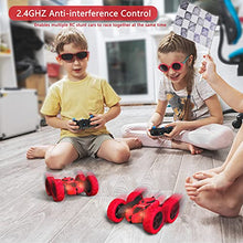 Load image into Gallery viewer, Hamdol RC Stunt Car for Kids Ages 6–12, 360° Rotating Remote Control Car with LED Lights