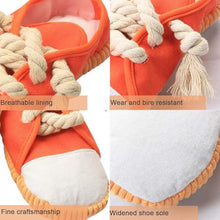 Load image into Gallery viewer, Dog Chew Toys,Creative Shoes Shape Squeaky Toy, Durable and Safe Dog Playing Toy Funny Shoes Sound Toy for Small and Medium Pets
