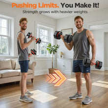 Load image into Gallery viewer, Adjustable Dumbbells Set 25LB, Weights Dumbbells Set 5/10/15/20/25lbs, dumbbell set 2 (25, Pounds)