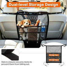 Load image into Gallery viewer, Dog Car Barrier Net Divider with 2 Large Storage Pockets