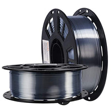 Load image into Gallery viewer, DO3D Silk Sliver PLA Satin Shiny 3D Printer Filament, 1.75mm Diameter 1kg Spool 2.2lbs for FDM 3D Printers