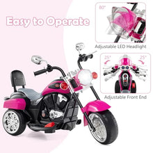 Load image into Gallery viewer, Costzon Kids Motorcycle, 6V Battery Powered Ride on Chopper Motorcycle w/Horn, Headlight