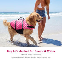 Load image into Gallery viewer, Doglay Dog Life Jacket with Rescue Handle, Dog Life Vest for Swimming Boating, Adjustable Reflective Puppy Swim Vest with Superior Buoyancy for Small Medium Large Dogs