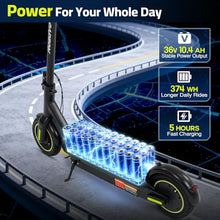 Load image into Gallery viewer, Roadvo 10 Inches Electric Scooter, 750W Peak Powerful Motor & 20 MPH Top Speed, 20-25Miles Long Range, Folding E Scooter with Dual Braking for Adults (Grey)