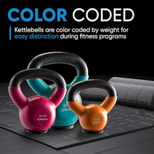 Load image into Gallery viewer, Kettlebell Sets Professional Grade - Strength Training Kettlebells for Home Workout - Cast Iron