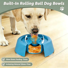 Load image into Gallery viewer, Slow Feeder Dog Bowls, Dog Lick Bowl with Rolling Ball for Small & Medium Breeds - Lick & Roll Bowl for Liquid Treats, Bone Broth & Yogurt, Non-Slip Suction Base