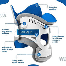 Load image into Gallery viewer, Ossur Miami J Cervical Neck Collar - Relieves Pain & Pressure on Spine | C-Spine Vertebrae Immobilizer | Semi-Rigid Pads for Patient Comfort | MJ-300 Short