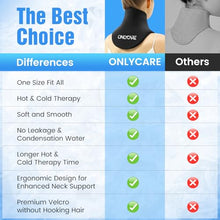 Load image into Gallery viewer, ONLYCARE Neck Ice Pack Wrap Gel - Upgraded Ice Packs for Neck Reusable, Hot and Cold Compress, Relief of Pain, Swelling, Sprains, Office Pressure