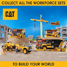 Load image into Gallery viewer, Cat Construction Workforce Hauler Action Set, 18-Piece Kids Construction Toy Playset with Freewheeling Hauler Truck, Lights & Action-Activated Sounds, 4-Inch Figure, Tools & Accessories, Ages 3+