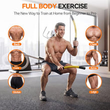 Load image into Gallery viewer, LunaHush Weighted Ropeless Battle Ropes for Home Gym, 3 Adjustable Resistance, Heavy Duty Cordless Battle Ropes for HIIT, Full Body Workout, Men & Women, Yellow