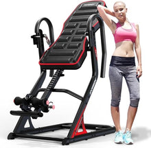 Load image into Gallery viewer, HARISON Inversion Table for Back Pain Relief - Decompression Back Stretcher, 350LBS Capacity Strength Training Inversion Equipment, Decompression Table with Safe Belt & Comfortable Ankle Holders