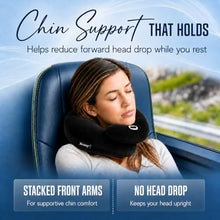 Load image into Gallery viewer, BCOZZY Neck Brace Pillow - Patented Relief for Neck Pain and Supportive Sleep-Soft, Washable, and Adjustable for Comfortable Resting. Black