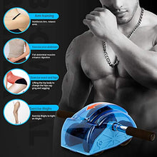 Load image into Gallery viewer, Ab Roller for Abs Workout Abdominal Exercise Rollers, Abdominal Roller 4 Wheels Muscle Exerciser