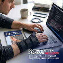 Load image into Gallery viewer, Dr. Arthritis Carpal Tunnel Wrist Brace Night Support, Thumb Spica Splint Right Hand for De Quervains Tenosynovitis, Tendonitis, Wrist Brace With Thumb Support-Small/Medium-Women & Men, Black