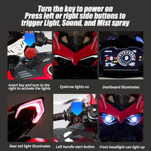 Load image into Gallery viewer, PLAYBUDDY RC Motorcycle Model for Adult, 1/7 Scale Remote Control Motorcycle V4 Top Edition with Ignition System & Smoke Spray, for Biker