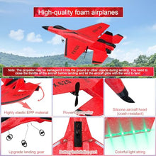 Load image into Gallery viewer, Beffkkip RC Airplane 2CH RC Plane 2.4GHz Remote Control Plane RTF SU35 RC Jet (Red)