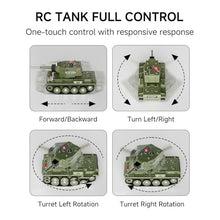 Load image into Gallery viewer, BRRRRT 1/64 RC Battle Tank Set,Remote Control Military Vehicles with Infrared Shoot,RC Tank That Shoots