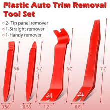 Load image into Gallery viewer, Doaho 7 Pcs Car Trim Removal Tool Kit with Non-Scratch Plastic Pry Tool and Fastener Clip Pliers for auto Safe Interior Car Panel Detachment, Dashboard, Door Clips & Upholstery – Red