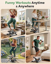 Load image into Gallery viewer, Sportsroyals Stair Stepper for Exercises-Twist Stepper with Resistance Bands and 330lbs Weight Capacity